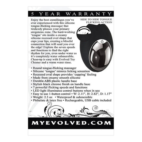 Evolved Lickity Slit Rechargeable Clitoral Stimulator