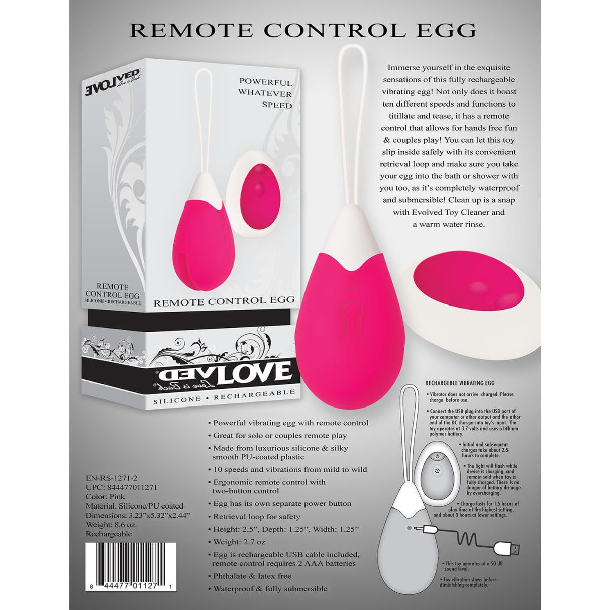 Evolved Remote Control Egg Vibe