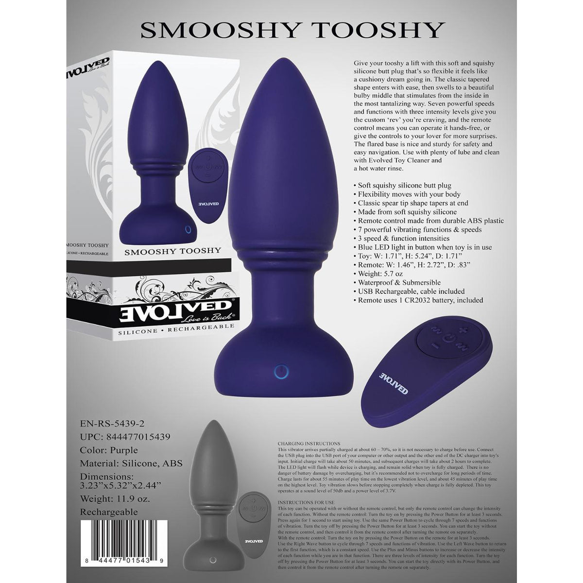 Smooshy Tooshy Rechargeable Plug
