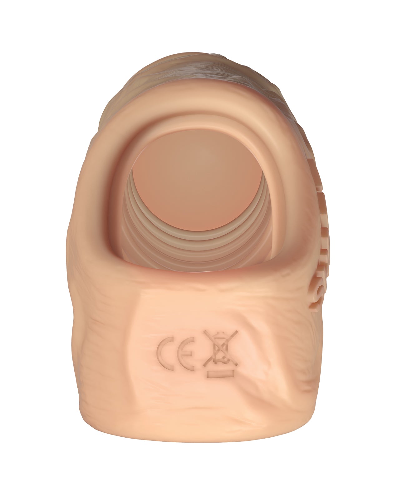 Shaft Flexskin Silicone 7.8 Inch Vibrating Penis Sheath in Pine