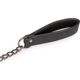 Faux Leather Lead & Nipple Clamps Collar Restraint Set