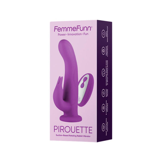Femme Funn Pirouette Dual Stimulator Rabbit Vibe with Rotating Shaft