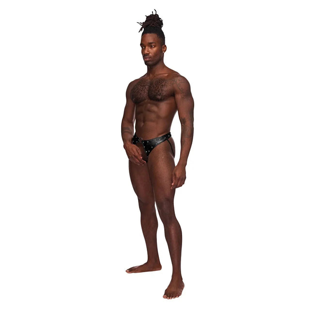 Fetish Cyclops Nylon Spandex Pouchless Jock Strap