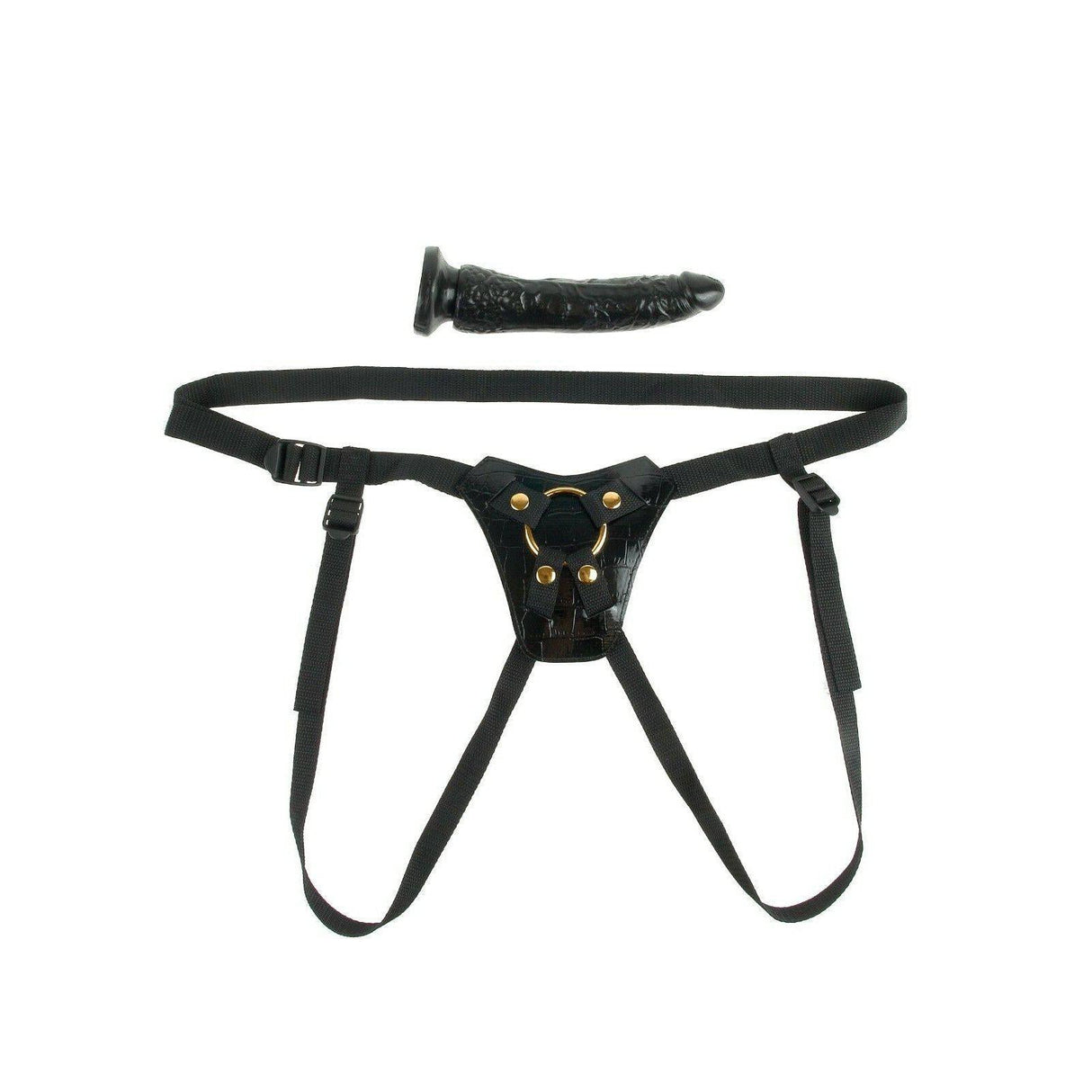 Fetish Fantasy Gold Designer Strap-on with Dildo