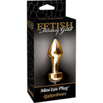 Fetish Fantasy Mini Gold Butt Plug