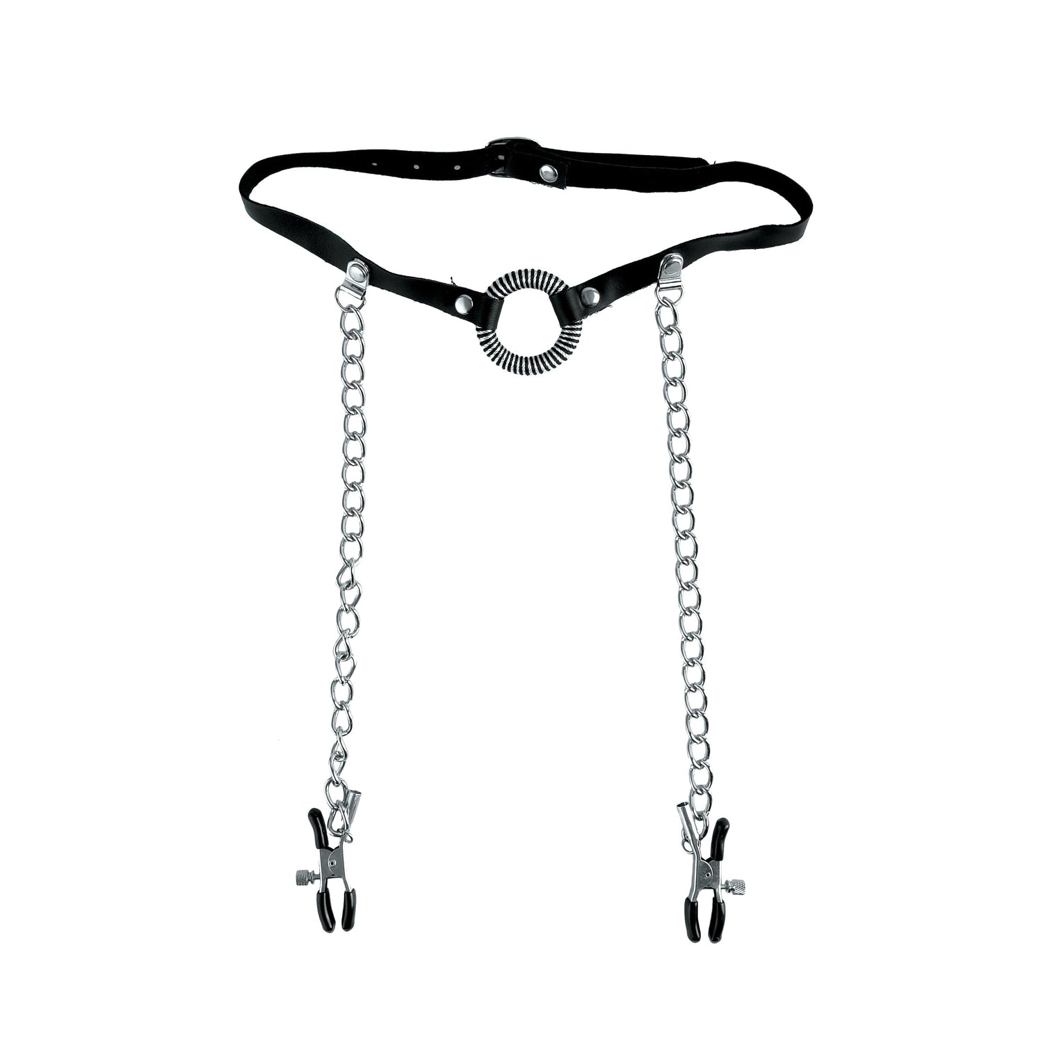 Fetish Fantasy O-ring Gag & Nipple Clamps