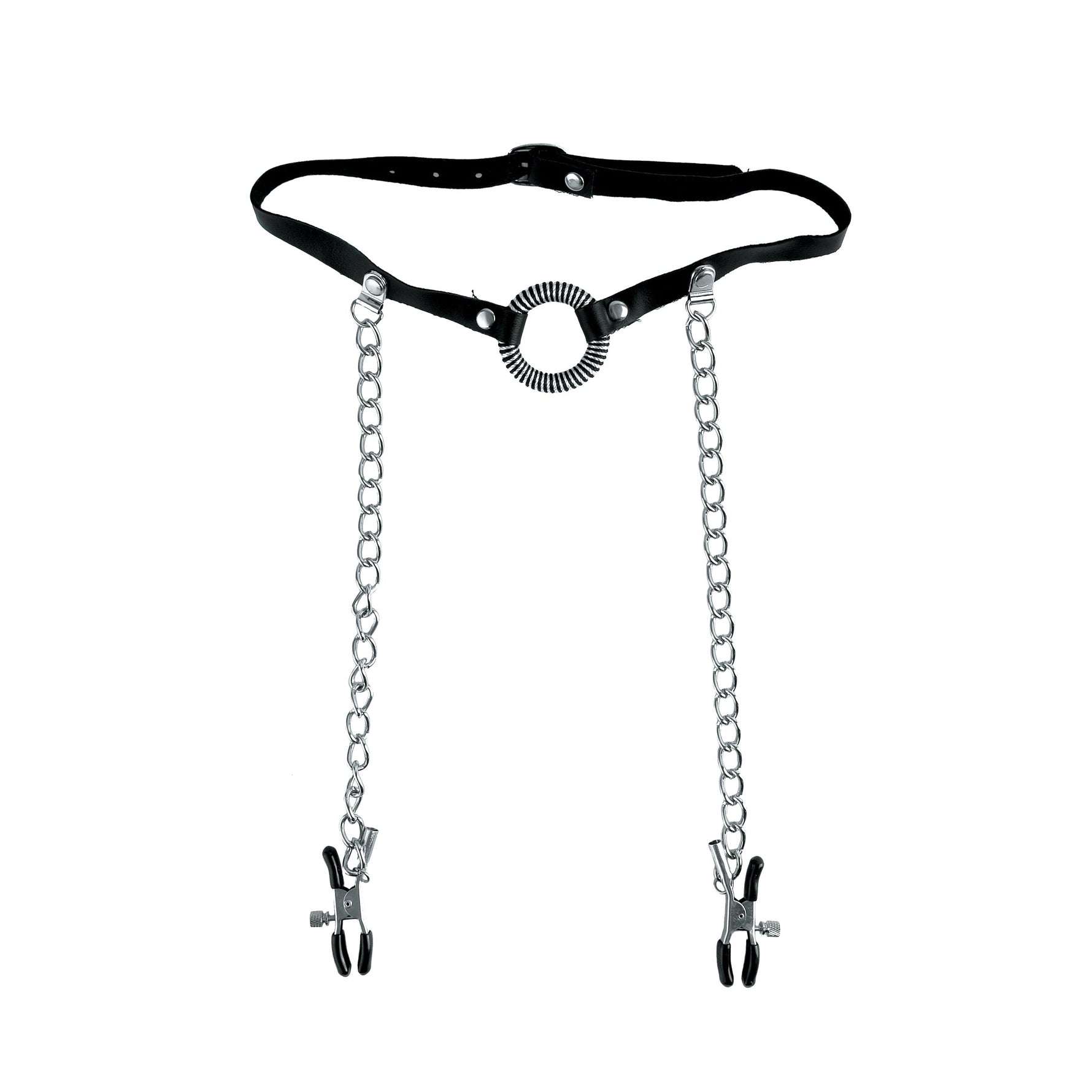Fetish Fantasy O-ring Gag & Nipple Clamps