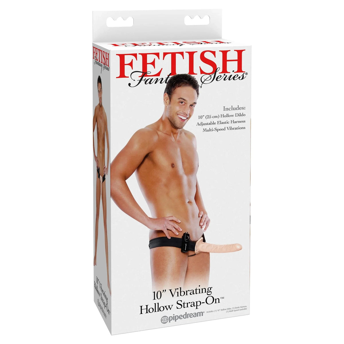 Fetish Fantasy Vibrating 10 Inch Hollow Strap On