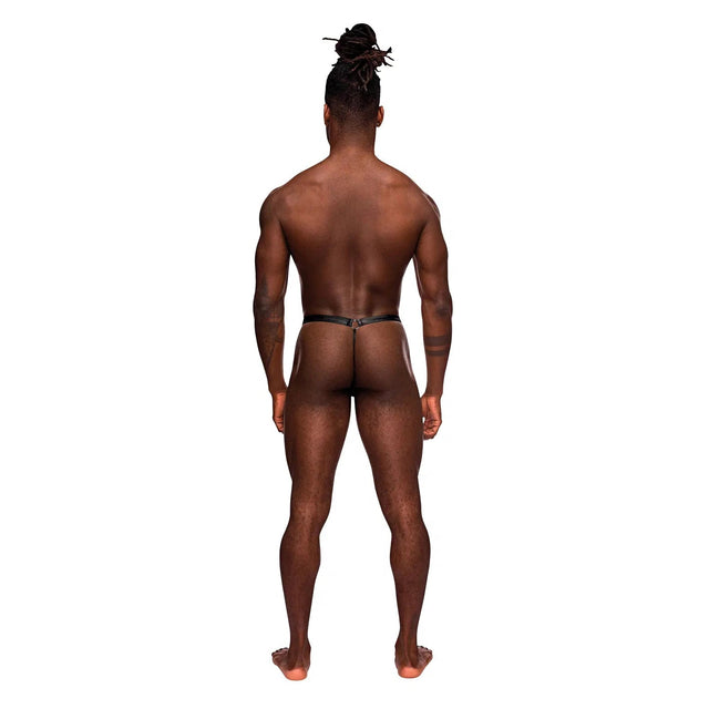 Fetish Jouster Nylon & Spandex Front Ring G-String