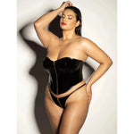 Fetish Rider Vinyl Bustier & Panty Set - Queen