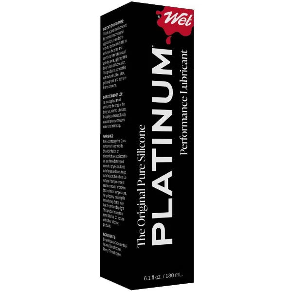 Wet Platinum Luxury Silicone Lubricant 6.1 oz