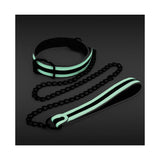 GLO Bondage Glow-In-The-Dark Collar & Leash Set