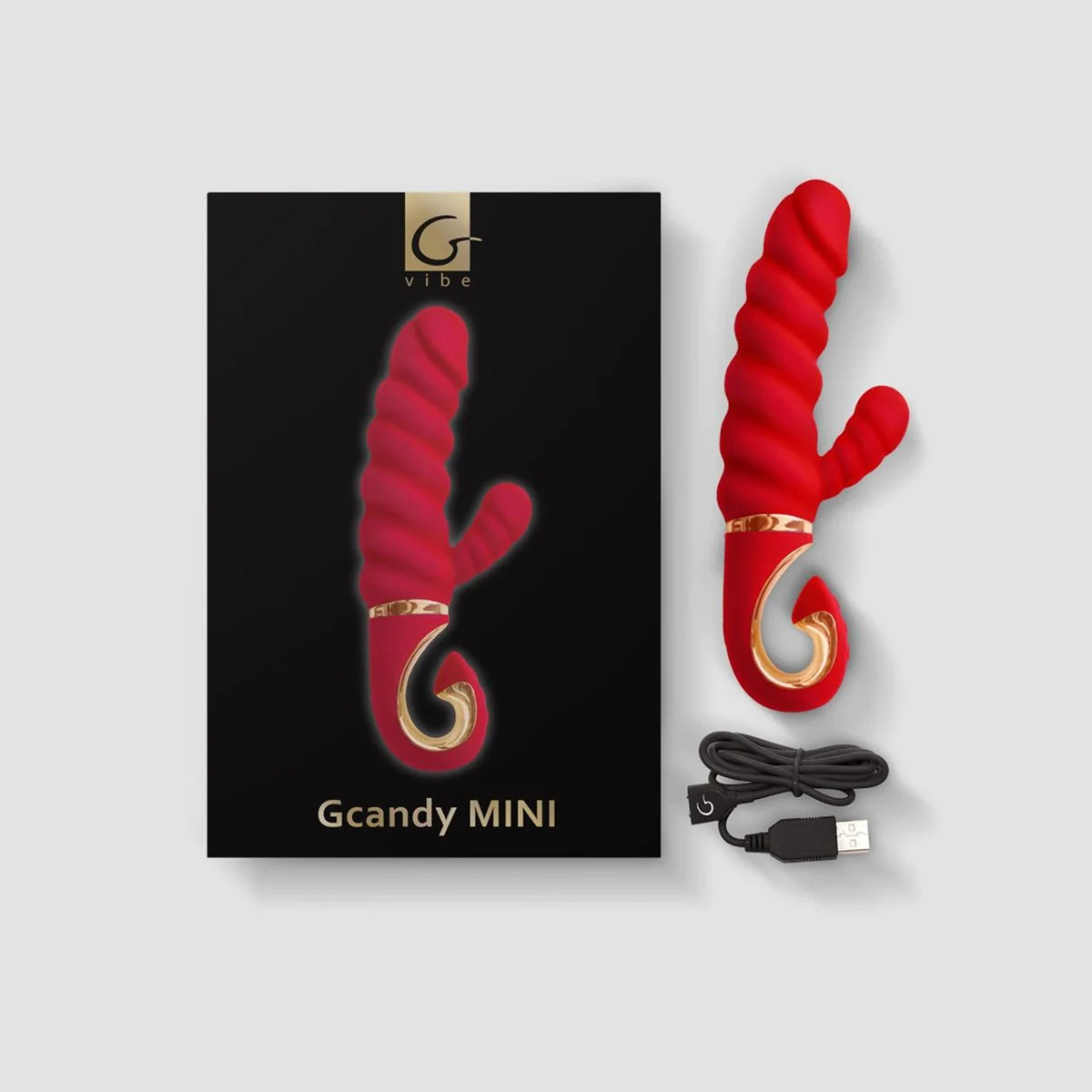 Gcandy MINI Rabbit Vibrator with Twisted Shaft