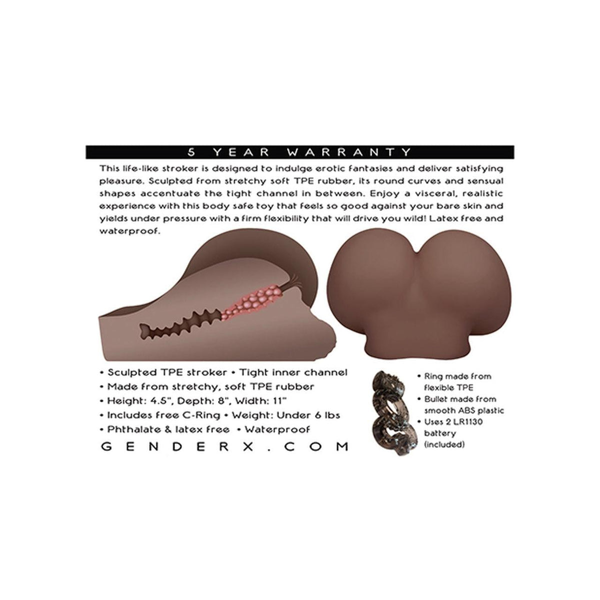 Gender X A Handful Life-Like Stroker