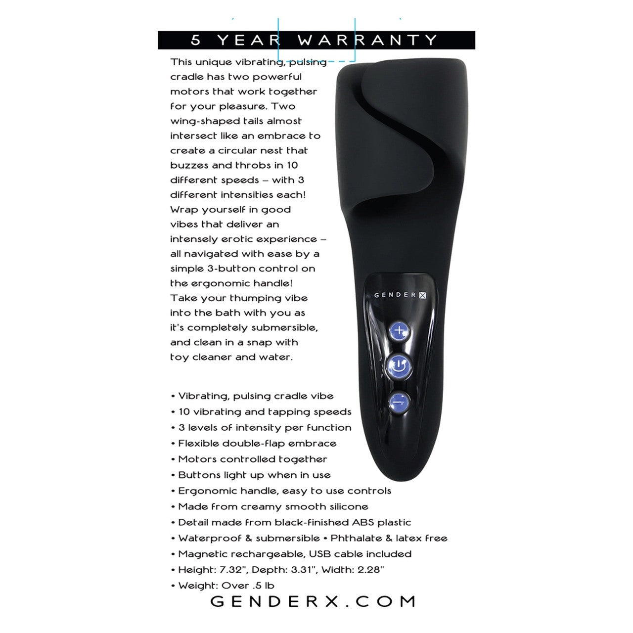 Gender X The Embrace Vibrating Stroker