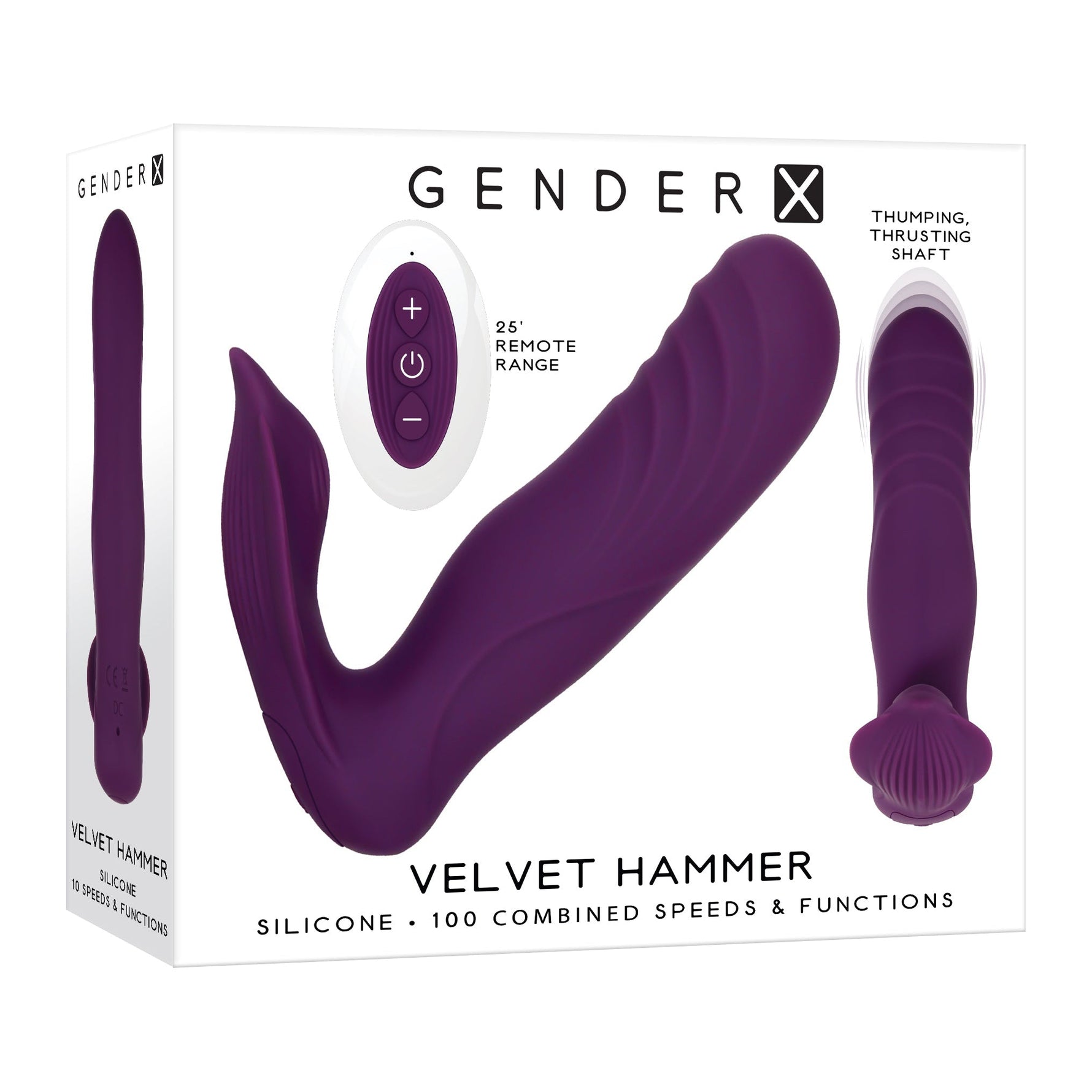 Gender X Velvet Hammer Thrusting Wearable Vibe