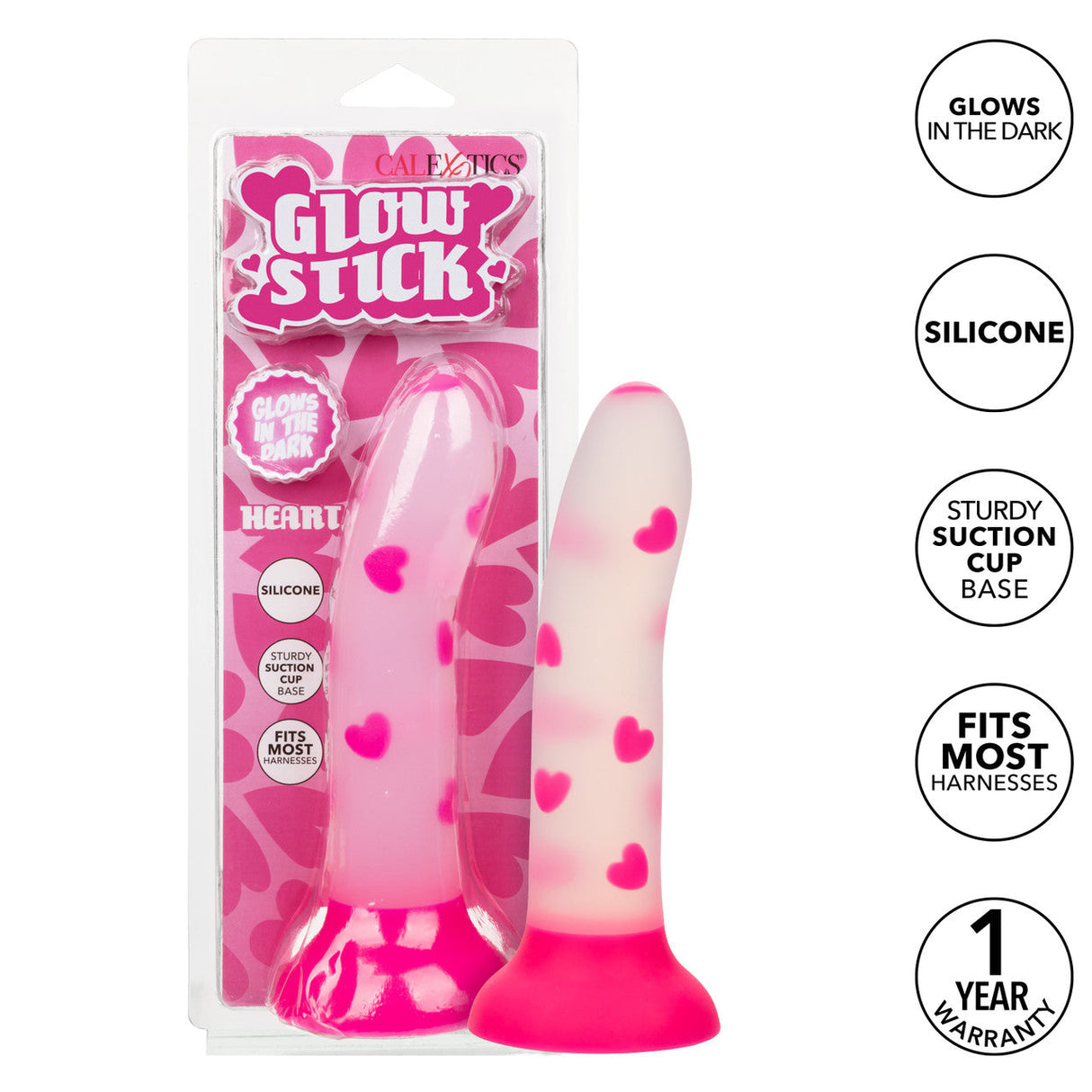 Glow Stick Heart Glow-in-the-Dark Dildo