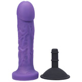 Goliath Soft Vibrating Dildo - Purple