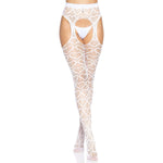 Heart Net Suspender Pantyhose