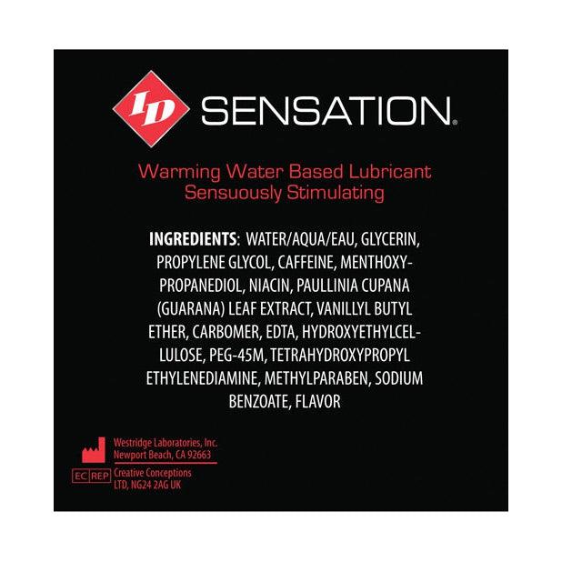 ID Sensation Waterbased Warming Lubricant