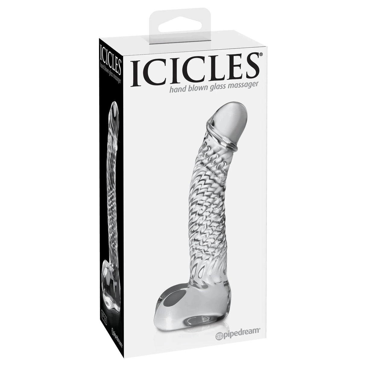 Icicles No. 61 Clear Glass Dildo