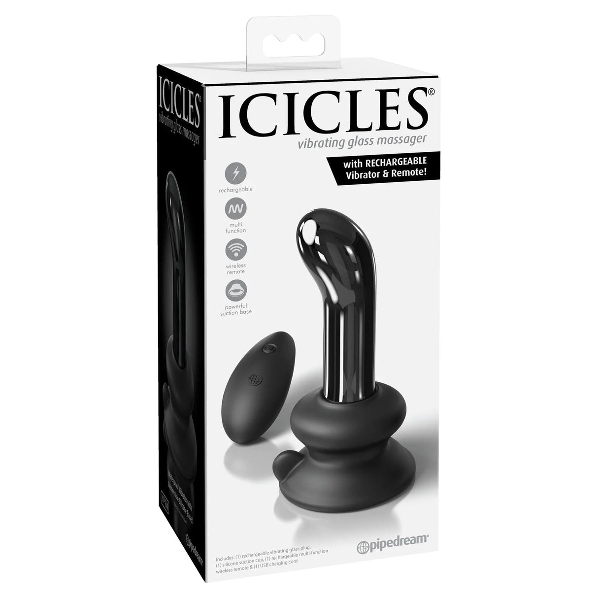 Icicles No. 84 Glass G-Spot & P-Spot Vibe