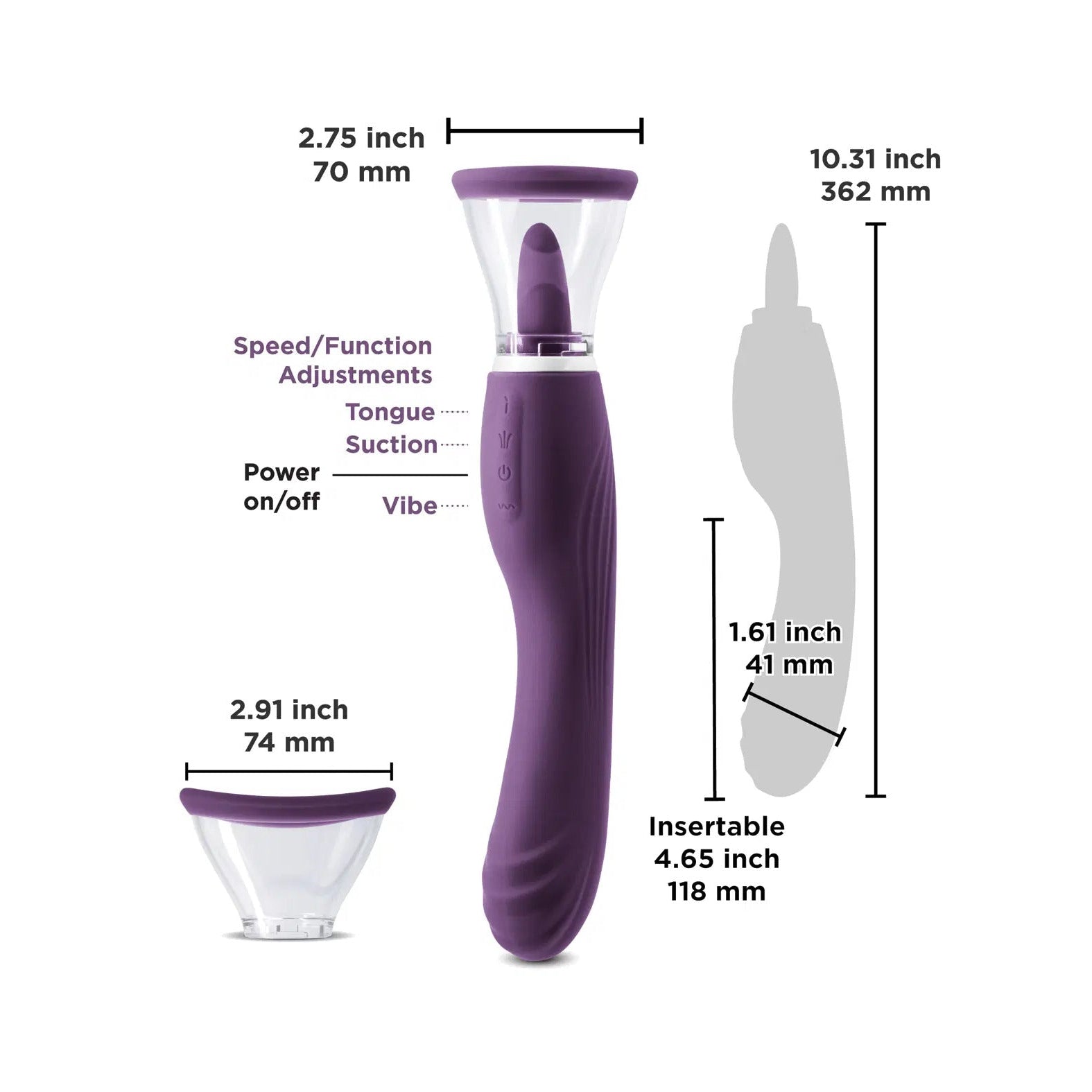 Inya Triple Delight Licking Suction Vibe