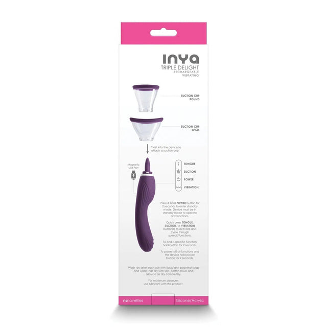 Inya Triple Delight Licking Suction Vibe