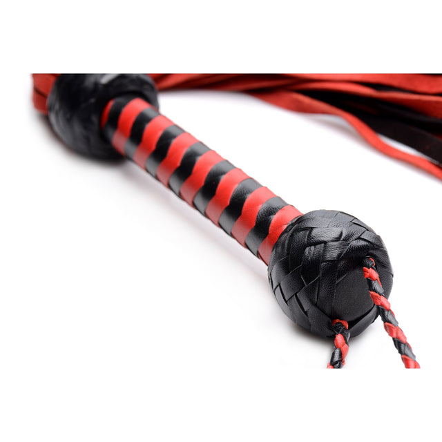 Isabella Sinclaire Black And Red Suede Flogger