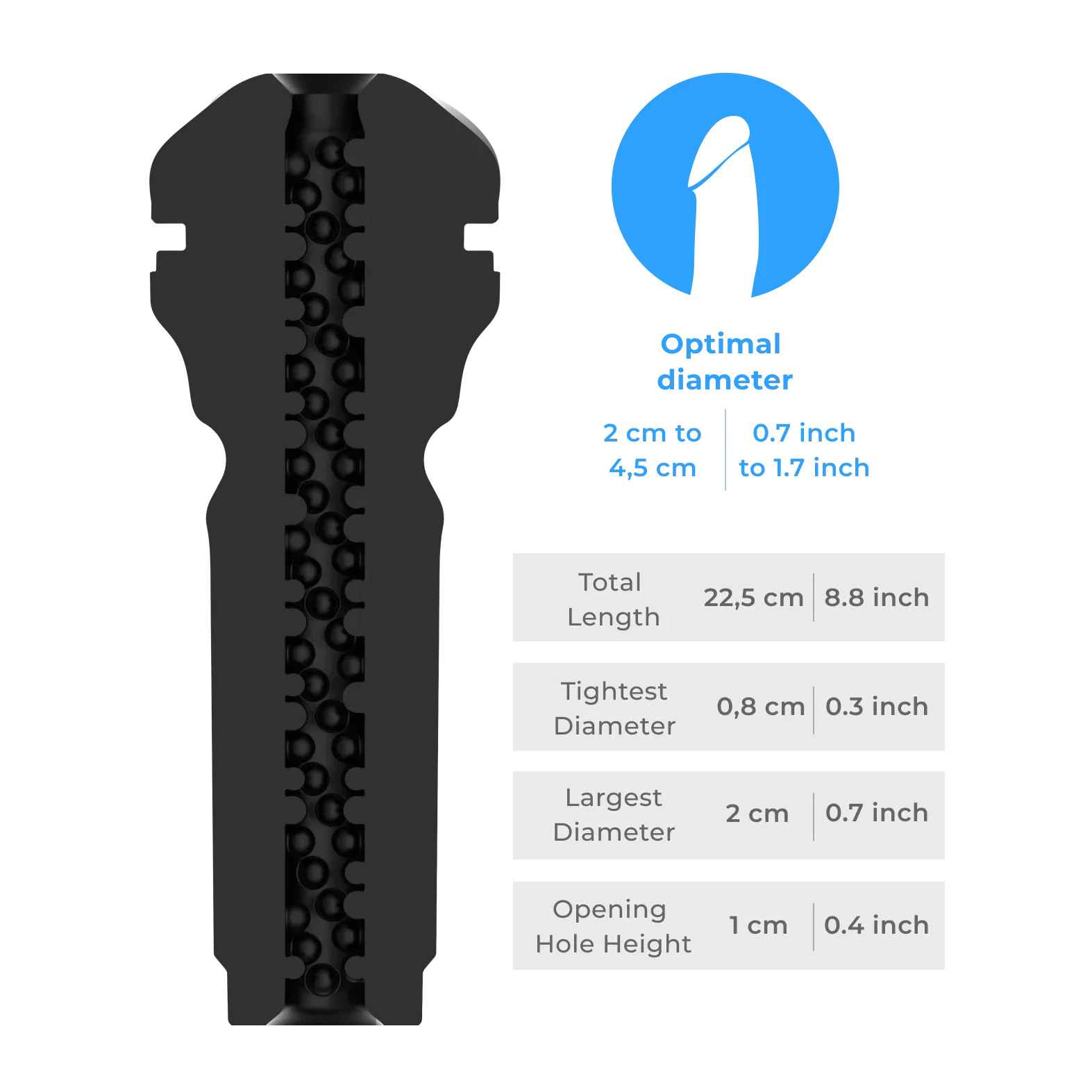 KIIROO Feel Feel Sensation Male Masturbator - Black