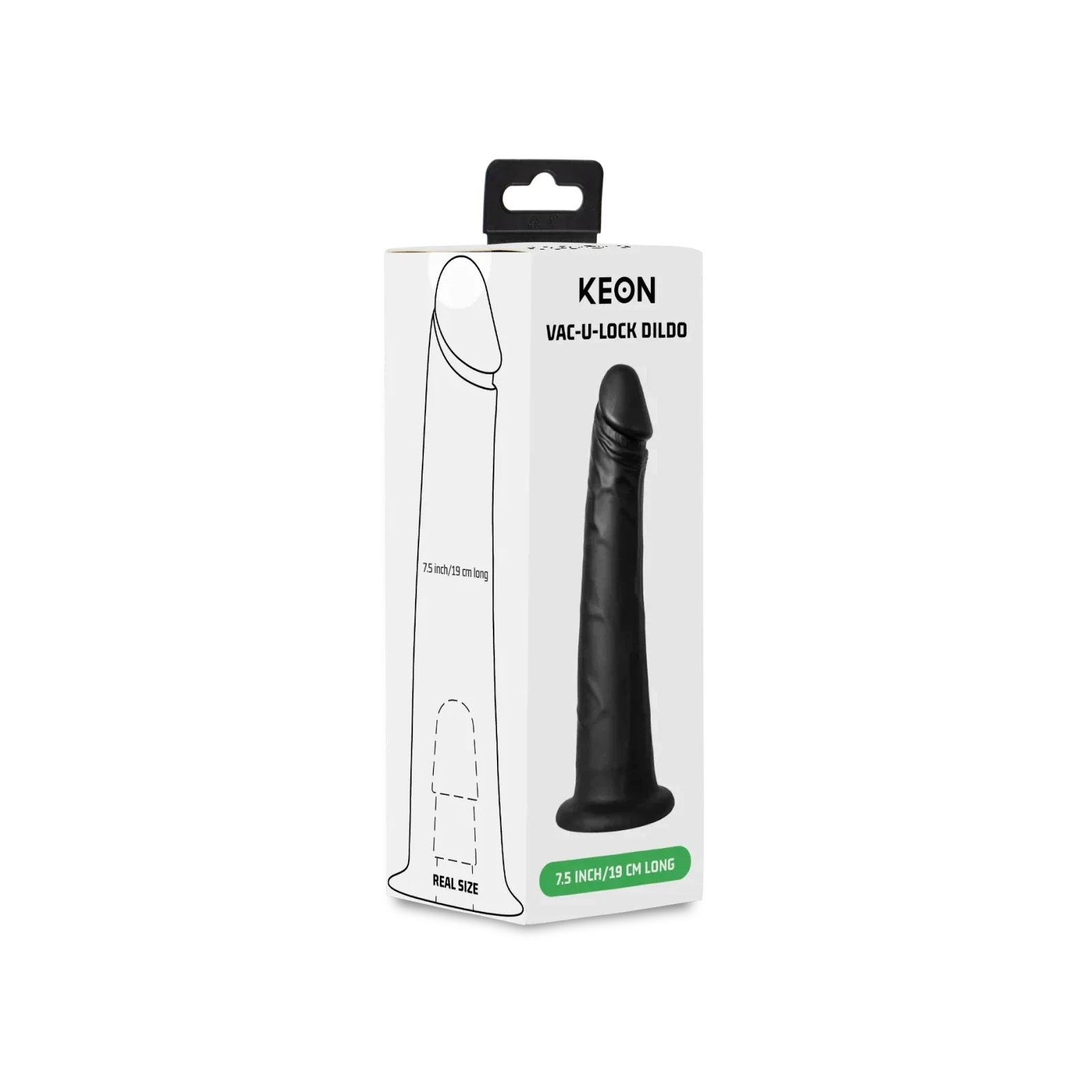 KIIROO Keon Black Vac-U-Lock Dildo