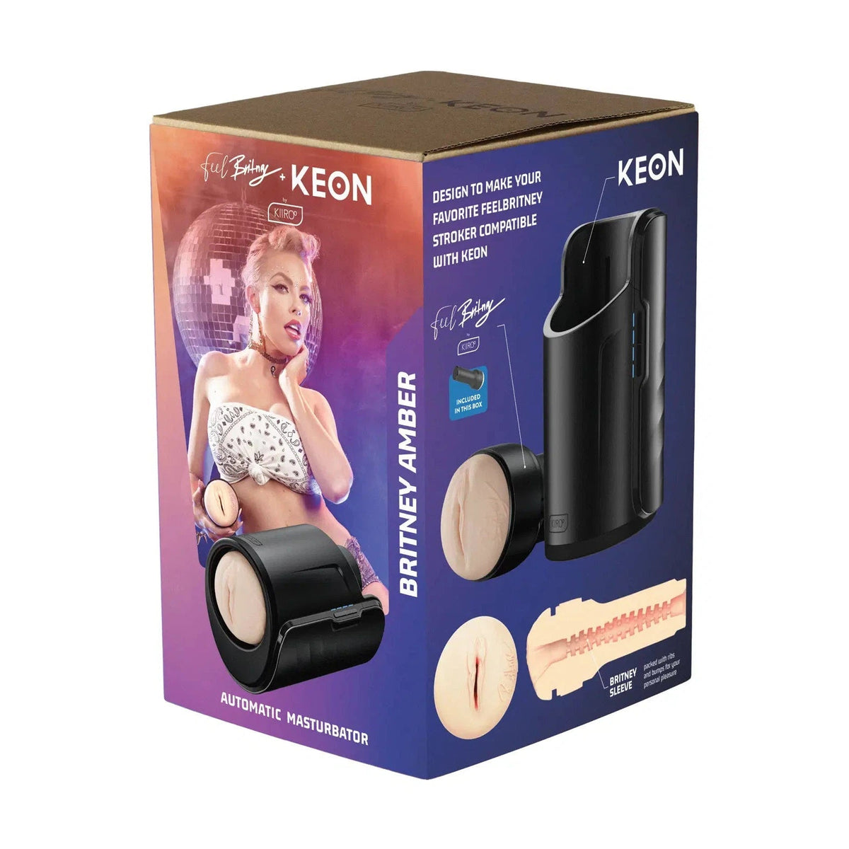 KIIROO Keon Britney Amber Auto Stroker Combo Set