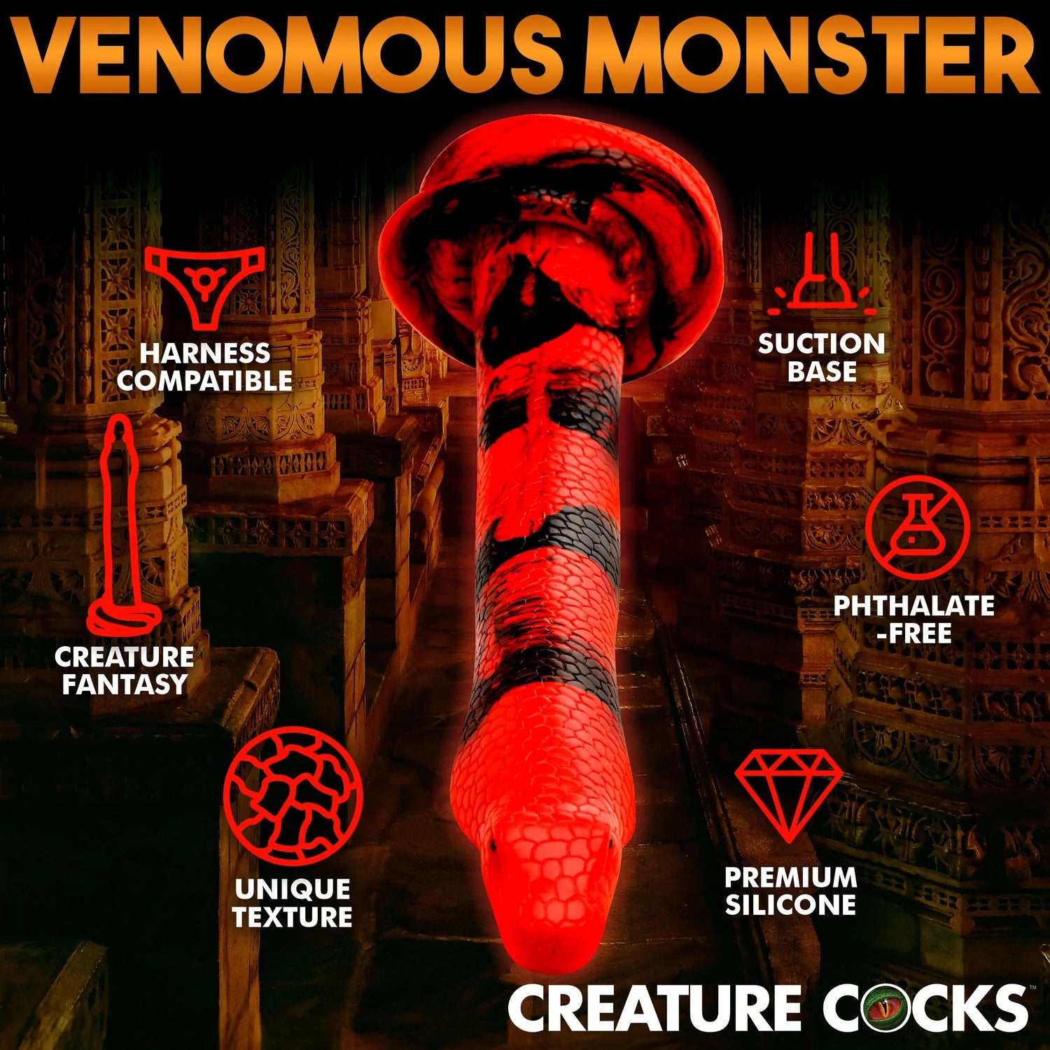 King Cobra Silicone Dildo