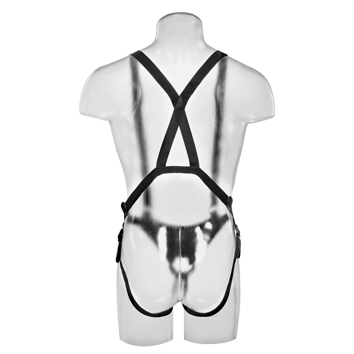 King Cock 10 Inch Hollow Strap-On Suspender System