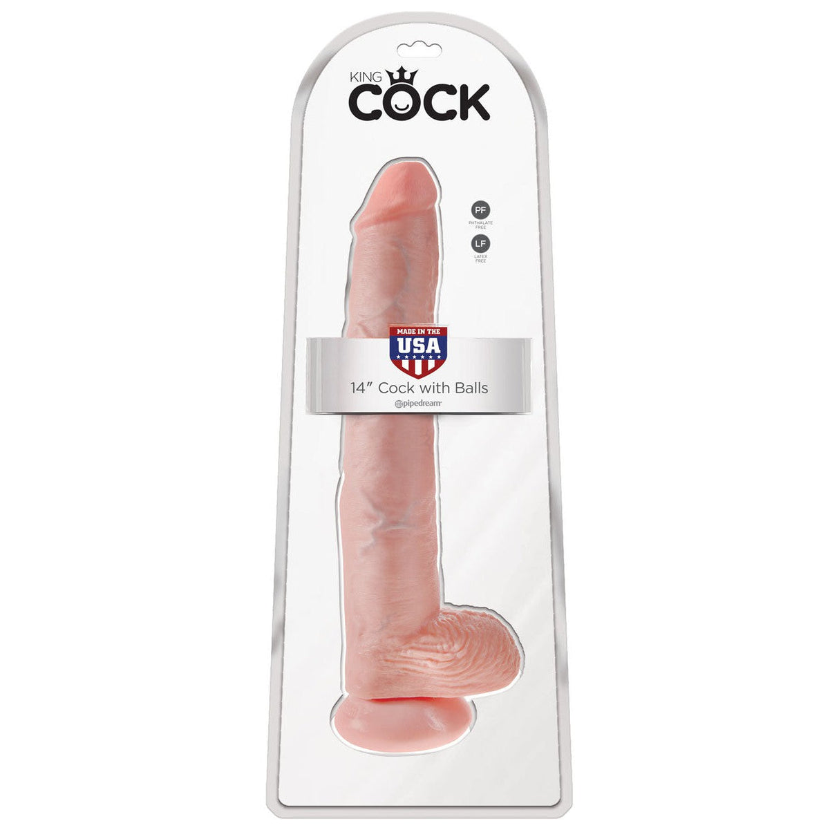 King Cock 14 Inch Dildo with Balls