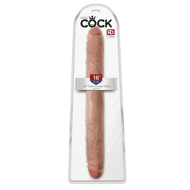 King Cock 16 Inch Realistic Thick Double Dildo