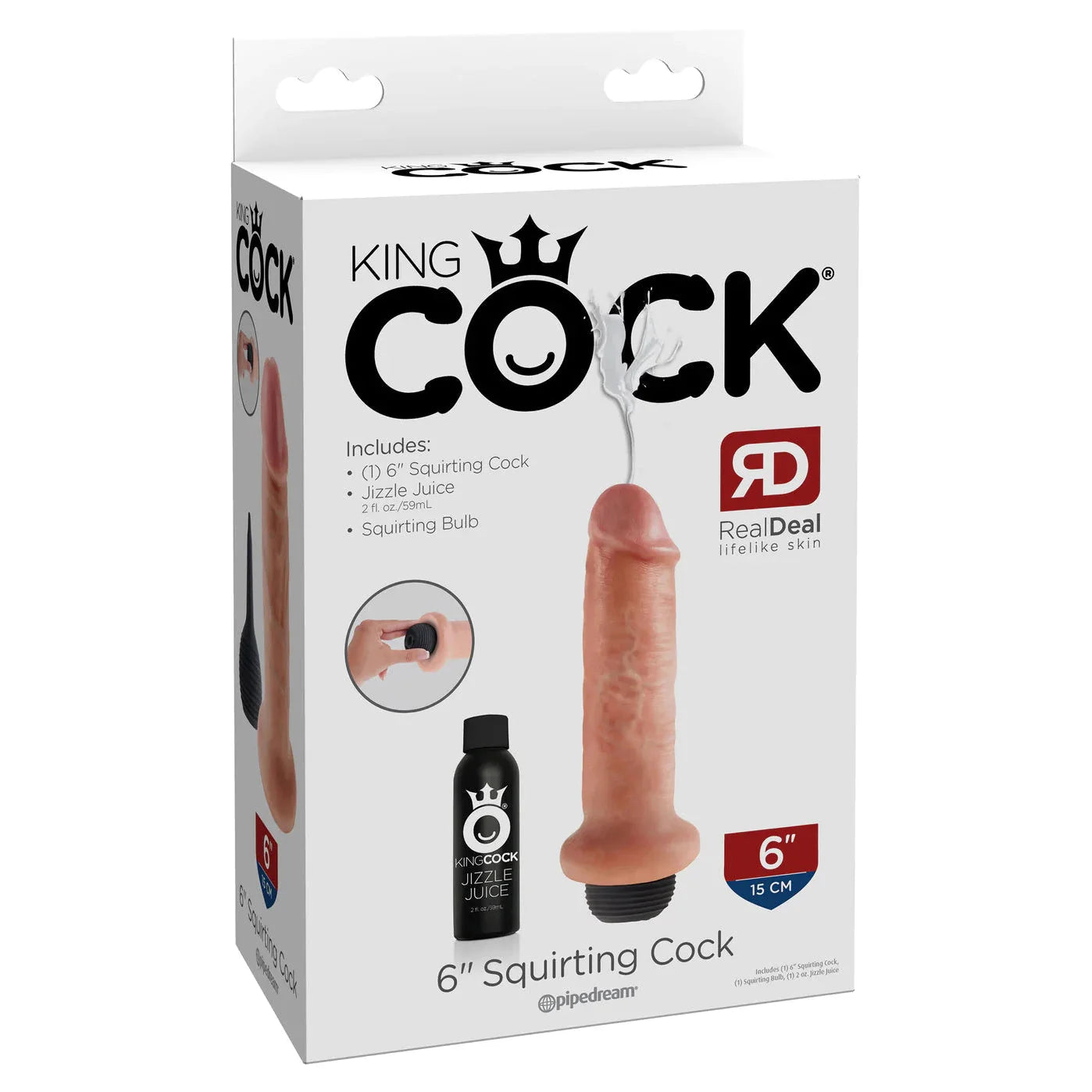 King Cock 6 Inch Squirting Dildo