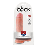 King Cock 8 Inch Dildo with Balls