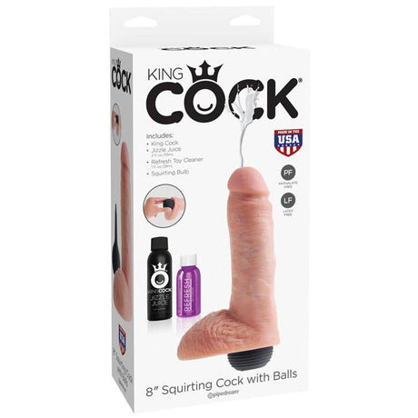 King Cock 8 Inch Squirting Dildo