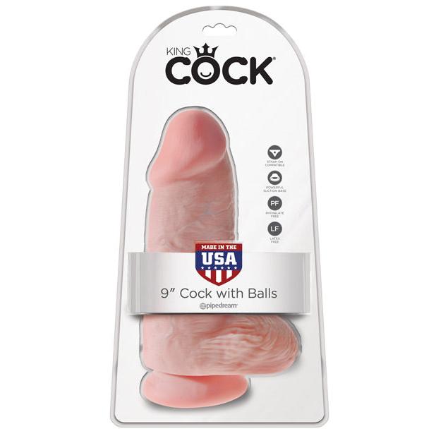 King Cock 9 Inch Chubby Dildo