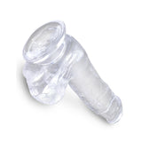 King Cock Clear Dildo with Balls