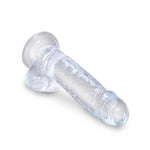 King Cock Clear Dildo with Balls