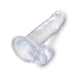 King Cock Clear Dildo with Balls