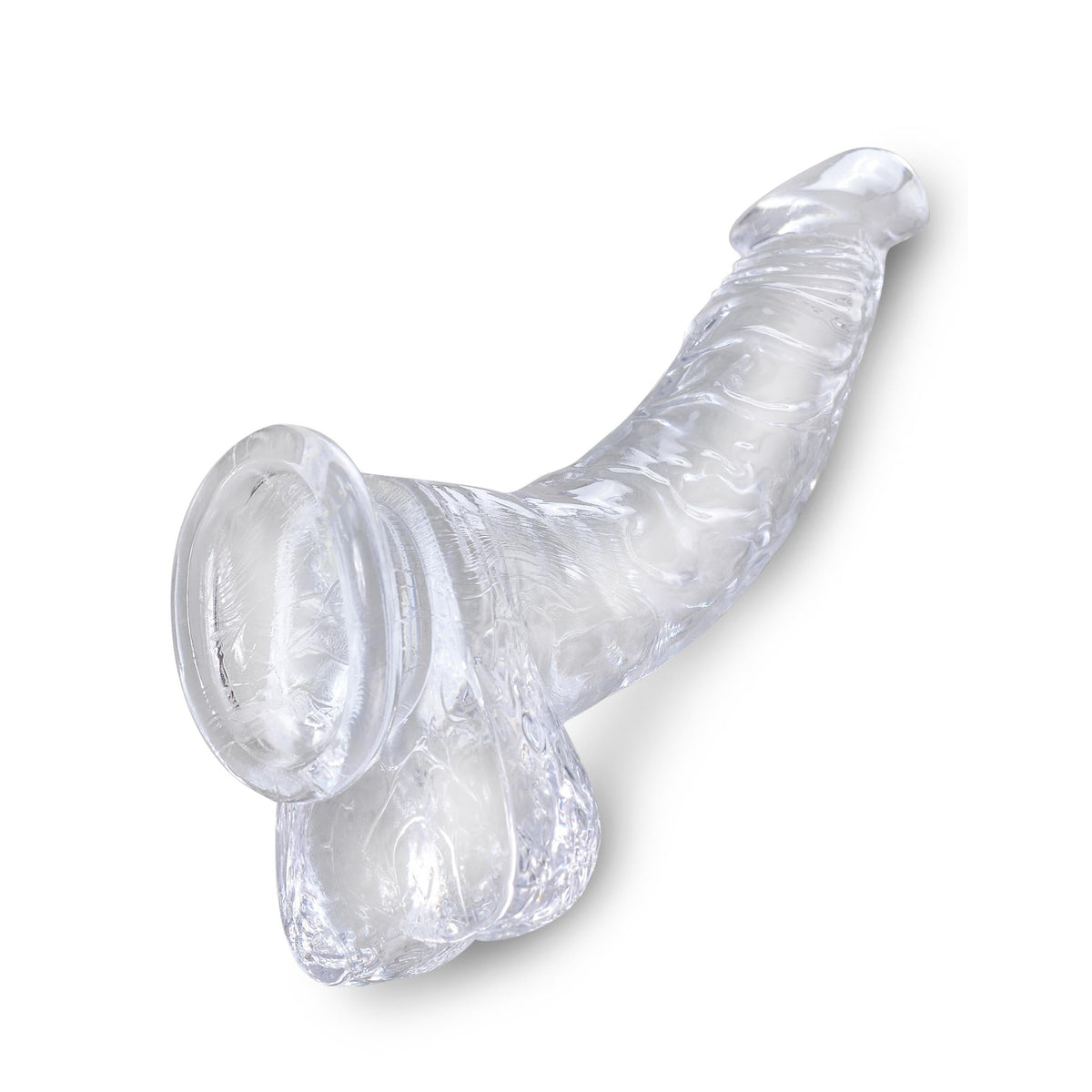 King Cock Clear Dildo with Balls
