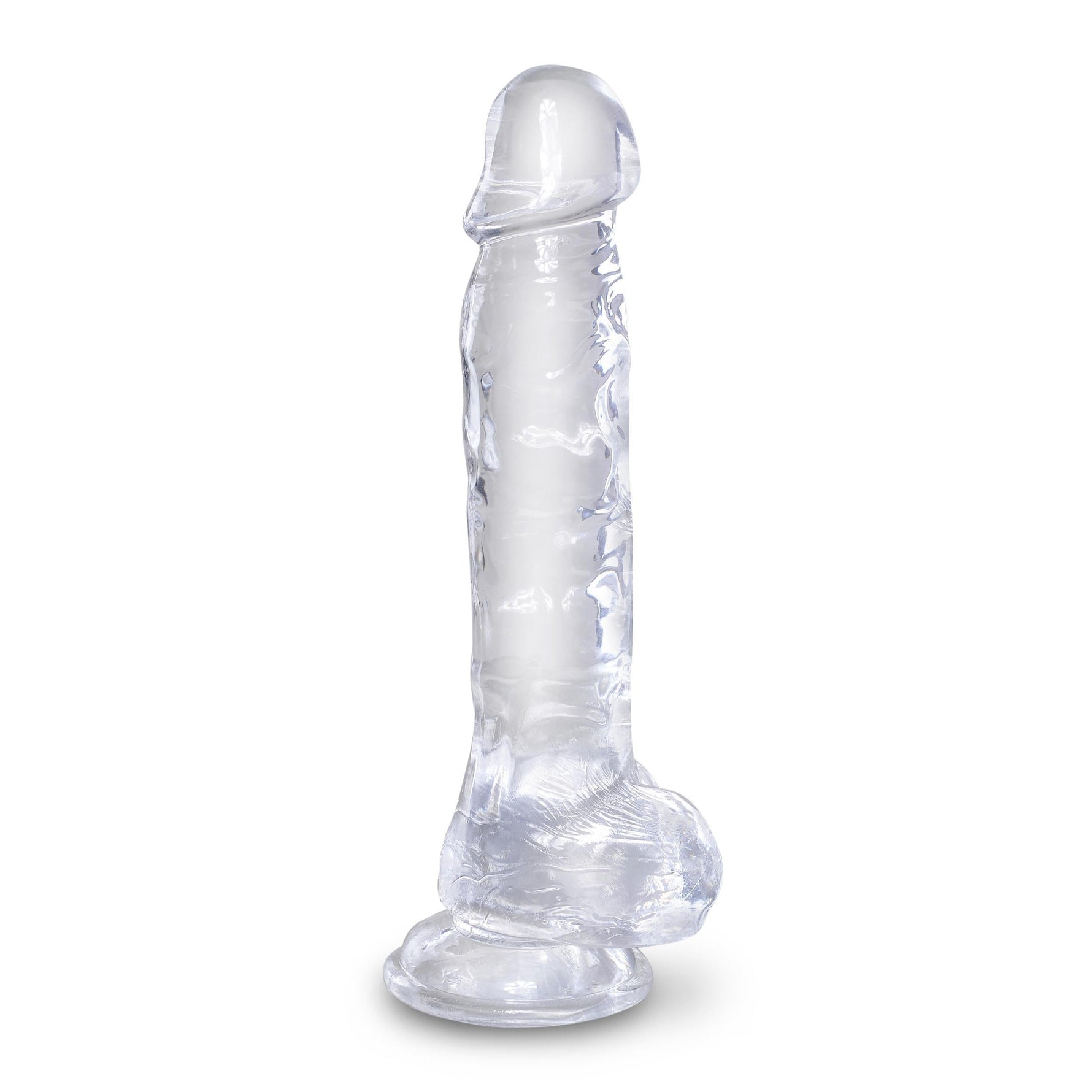King Cock Clear Dildo with Balls