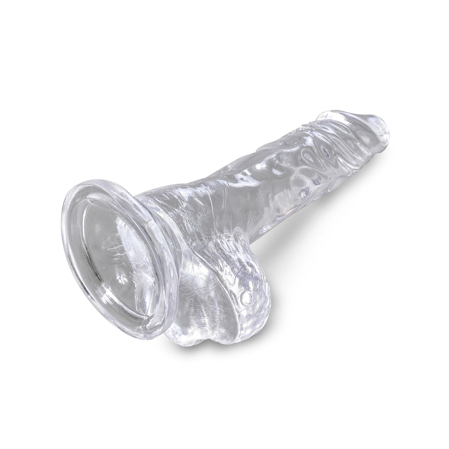 King Cock Clear Dildo with Balls