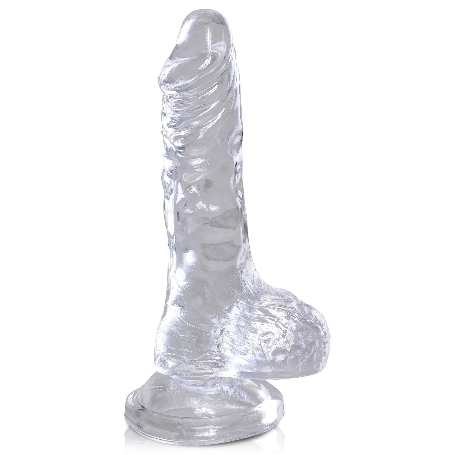 King Cock Clear Dildo with Balls