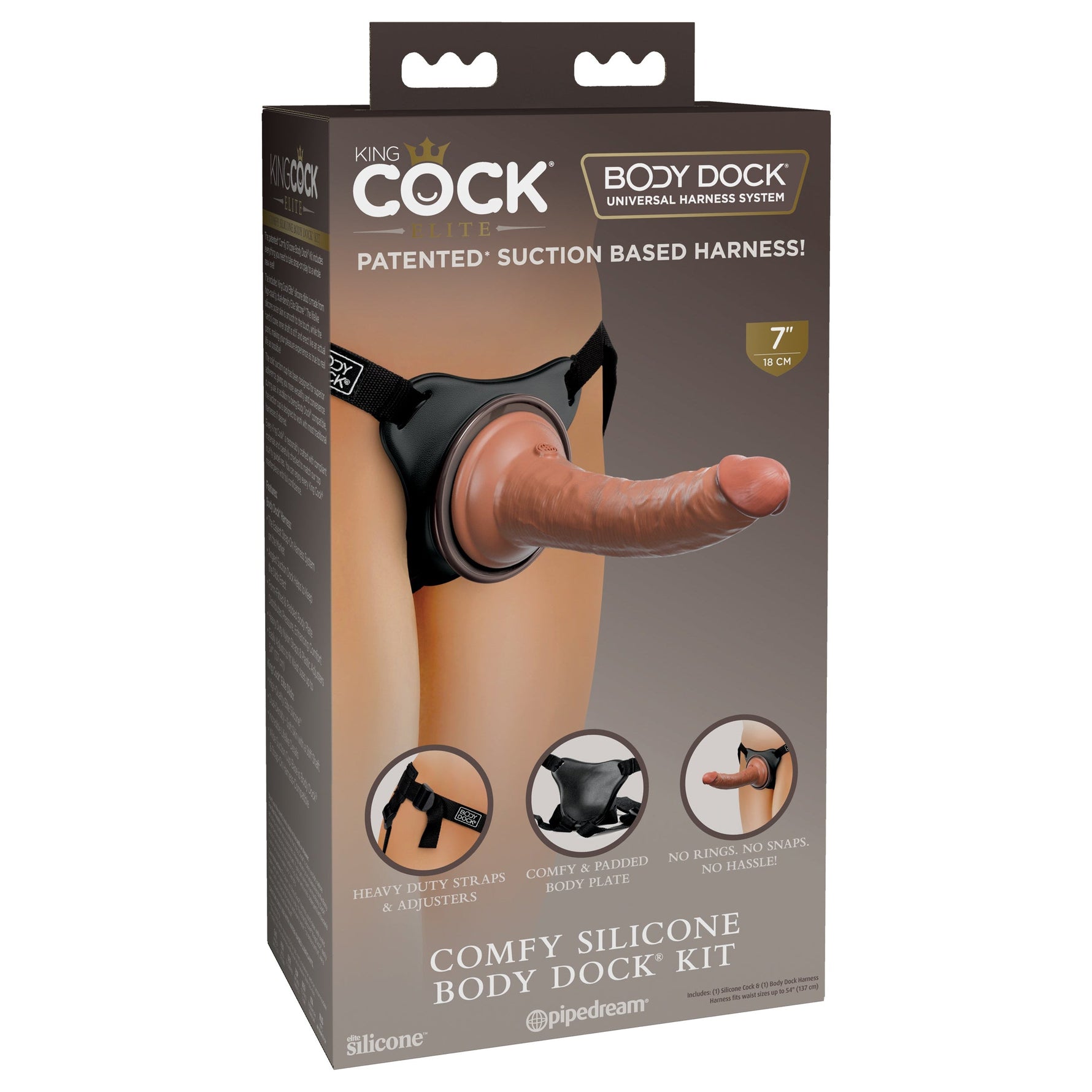 King Cock Comfy Silicone Body Dock Kit