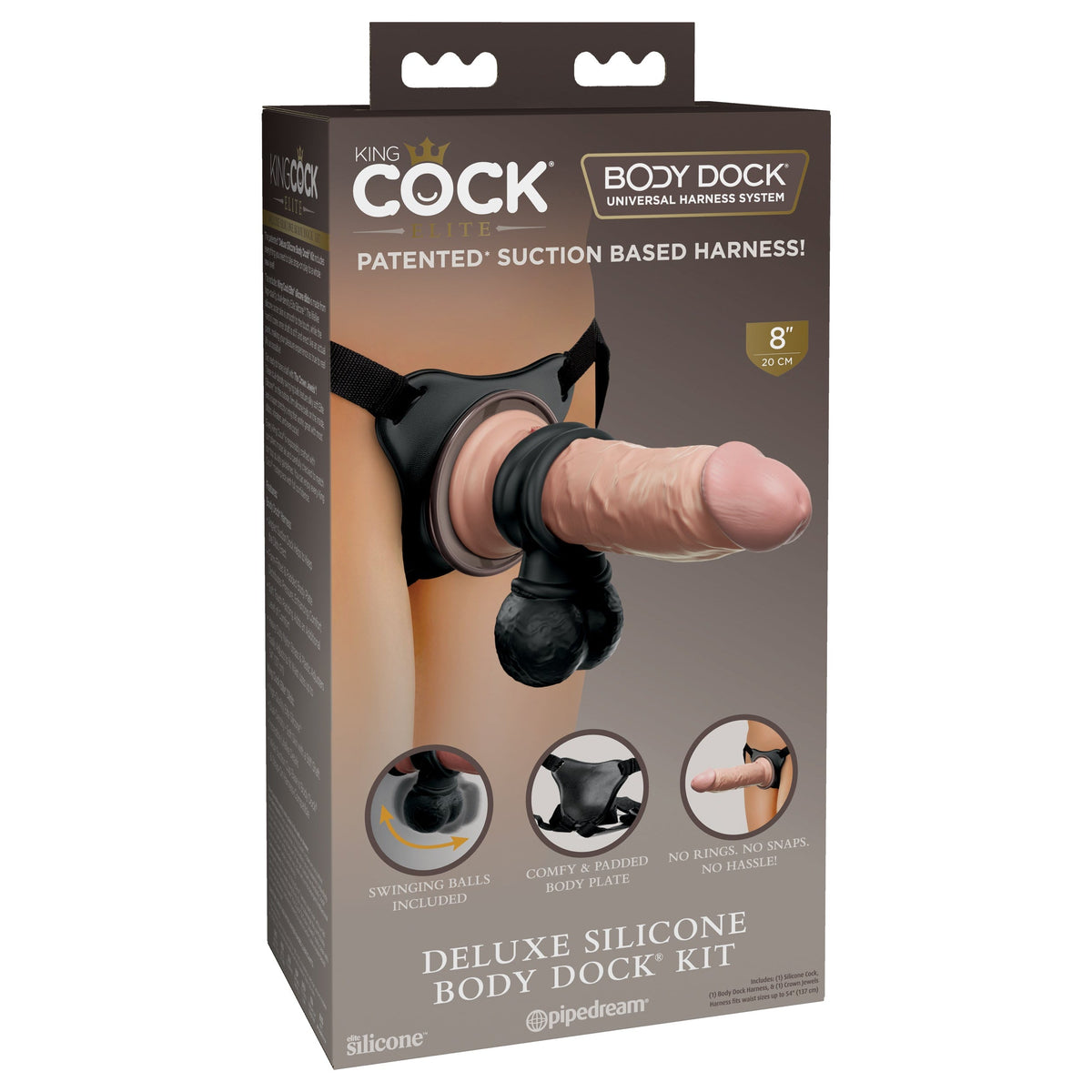 King Cock Deluxe Silicone Body Dock Kit