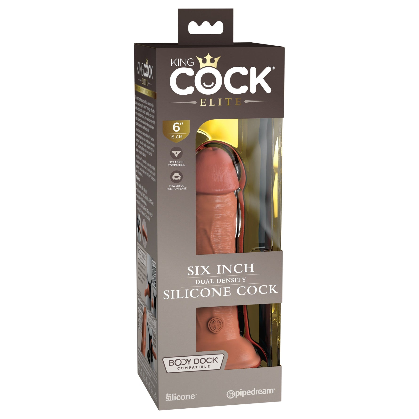 King Cock Elite 6 Inch Dual Density Silicone Dildo